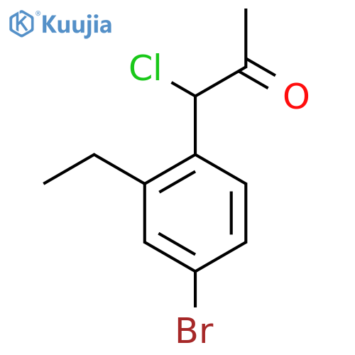 1-(4-Bromo-2-ethylphenyl)-1-chloropropan-2-one structure