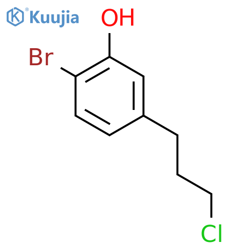 2-Bromo-5-(3-chloropropyl)phenol structure