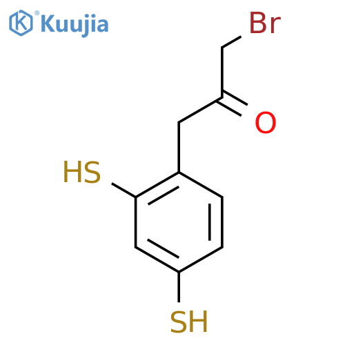 3-Bromo-1-(2,4-dimercaptophenyl)propan-2-one structure