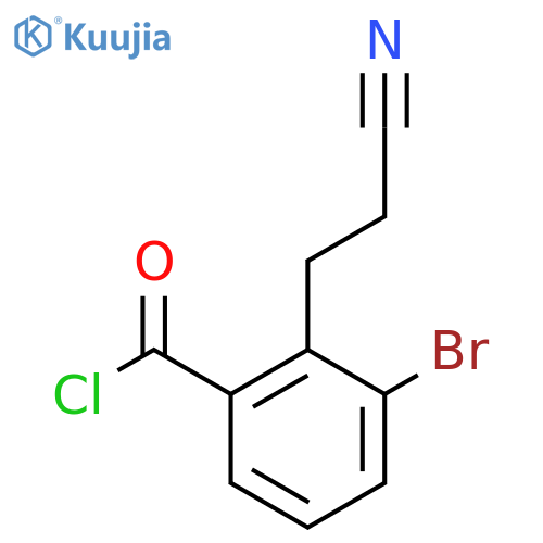 3-Bromo-2-(2-cyanoethyl)benzoyl chloride structure