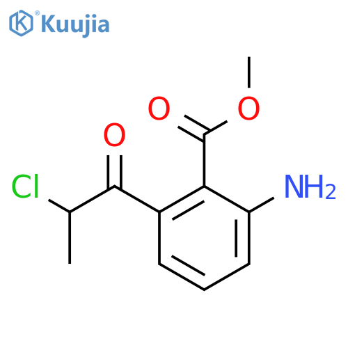 Methyl 2-amino-6-(2-chloropropanoyl)benzoate structure