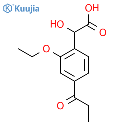 2-Ethoxy-4-propionylmandelic acid structure