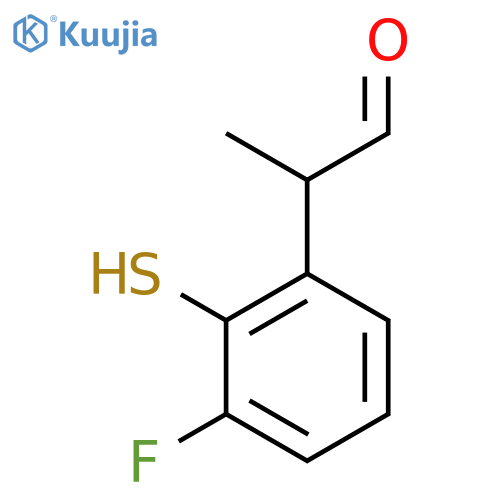 3-Fluoro-2-mercaptophenylpropanal structure