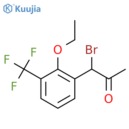 1-Bromo-1-(2-ethoxy-3-(trifluoromethyl)phenyl)propan-2-one structure