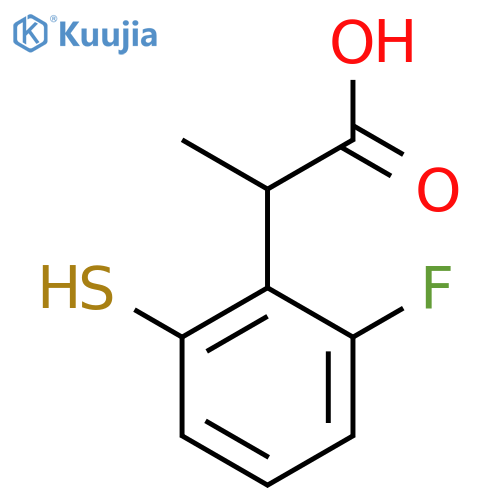 2-Fluoro-6-mercaptophenylpropanoic acid structure