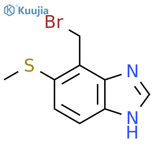 4-Bromomethyl-5-methylthio-1H-benzimidazole structure