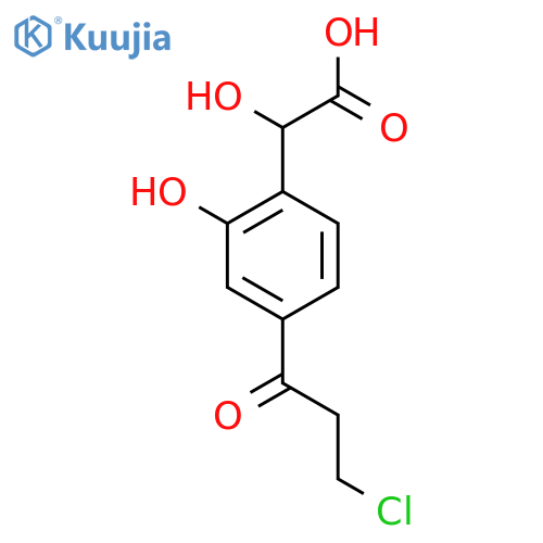 4-(3-Chloropropanoyl)-2-hydroxymandelic acid structure