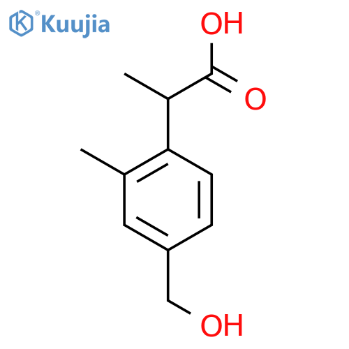 4-(Hydroxymethyl)-2-methylphenylpropanoic acid structure