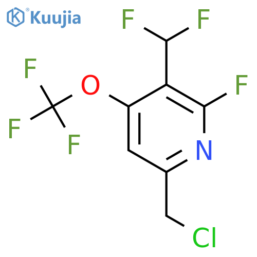 6-(Chloromethyl)-3-(difluoromethyl)-2-fluoro-4-(trifluoromethoxy)pyridine structure