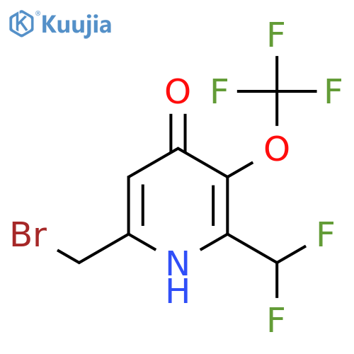 6-(Bromomethyl)-2-(difluoromethyl)-4-hydroxy-3-(trifluoromethoxy)pyridine structure