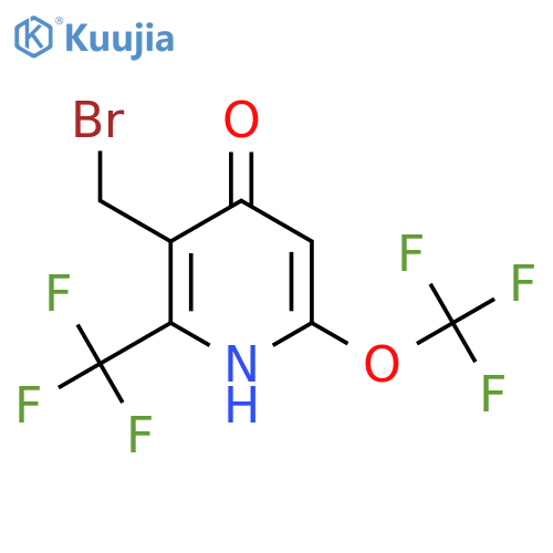 3-(Bromomethyl)-4-hydroxy-6-(trifluoromethoxy)-2-(trifluoromethyl)pyridine structure