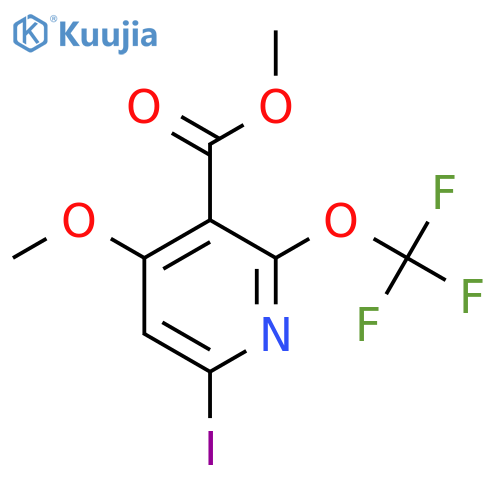 Methyl 6-iodo-4-methoxy-2-(trifluoromethoxy)pyridine-3-carboxylate structure