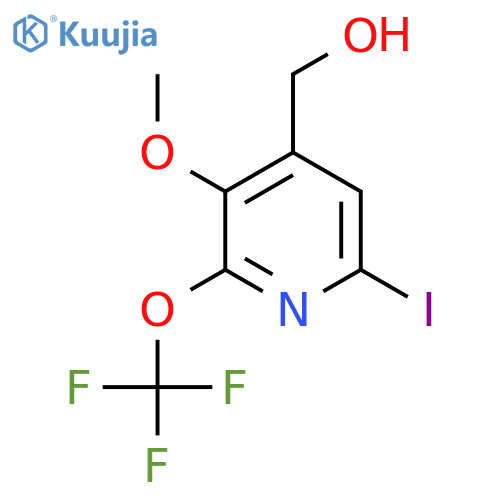 6-Iodo-3-methoxy-2-(trifluoromethoxy)pyridine-4-methanol structure