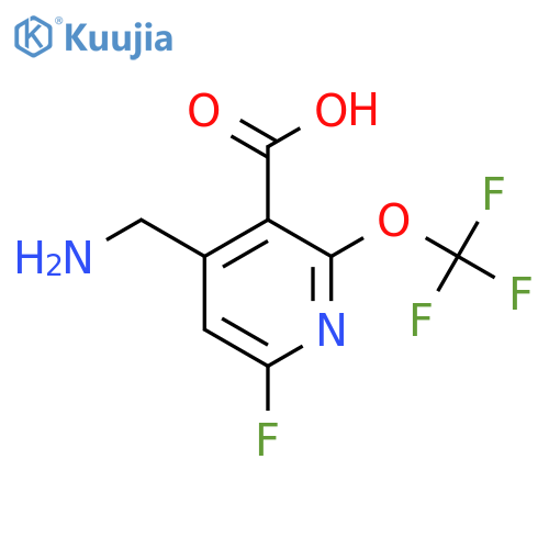 4-(Aminomethyl)-6-fluoro-2-(trifluoromethoxy)pyridine-3-carboxylic acid structure