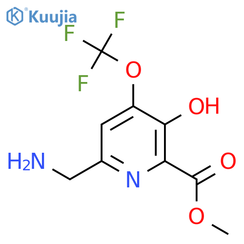 Methyl 6-(aminomethyl)-3-hydroxy-4-(trifluoromethoxy)pyridine-2-carboxylate structure