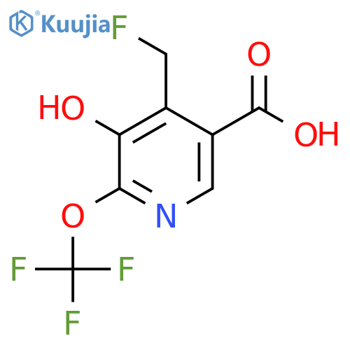 4-(Fluoromethyl)-3-hydroxy-2-(trifluoromethoxy)pyridine-5-carboxylic acid structure