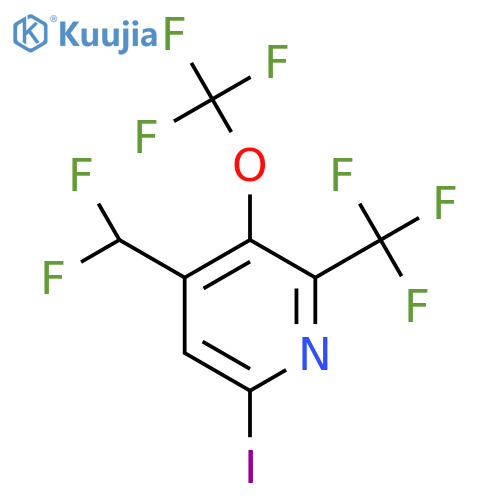 4-(Difluoromethyl)-6-iodo-3-(trifluoromethoxy)-2-(trifluoromethyl)pyridine structure