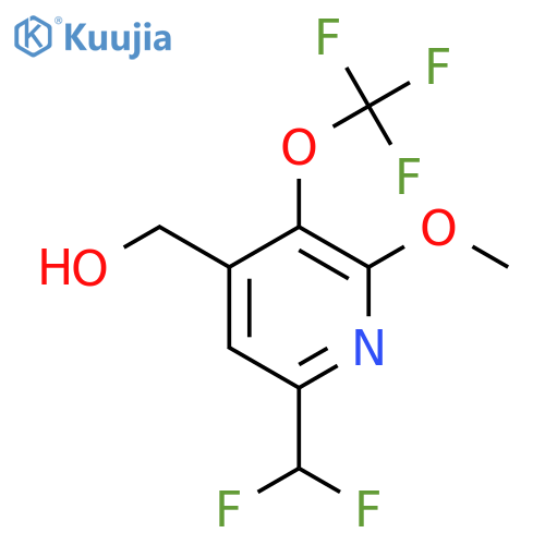 6-(Difluoromethyl)-2-methoxy-3-(trifluoromethoxy)pyridine-4-methanol structure