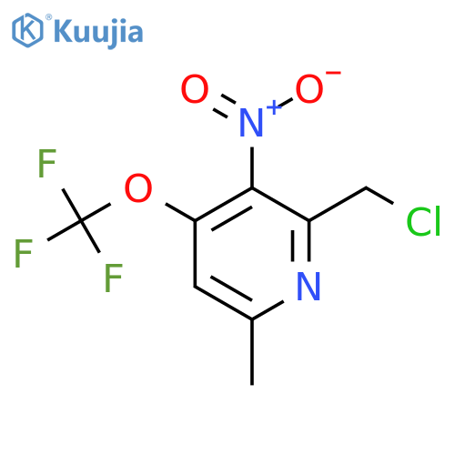 2-(Chloromethyl)-6-methyl-3-nitro-4-(trifluoromethoxy)pyridine structure