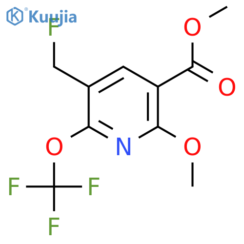 Methyl 3-(fluoromethyl)-6-methoxy-2-(trifluoromethoxy)pyridine-5-carboxylate structure