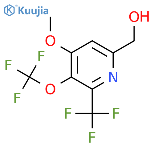 4-Methoxy-3-(trifluoromethoxy)-2-(trifluoromethyl)pyridine-6-methanol structure