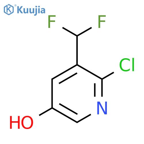 2-Chloro-3-(difluoromethyl)-5-hydroxypyridine structure
