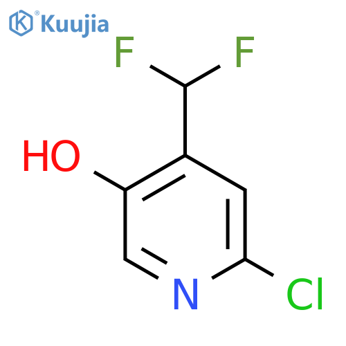6-Chloro-4-(difluoromethyl)pyridin-3-ol structure