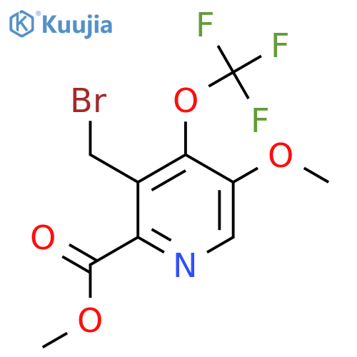 Methyl 3-(bromomethyl)-5-methoxy-4-(trifluoromethoxy)pyridine-2-carboxylate structure
