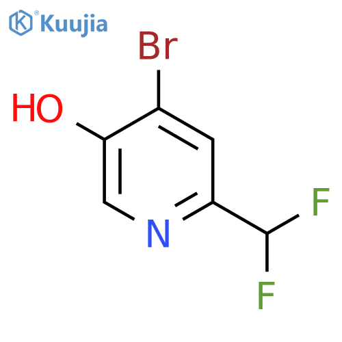 4-Bromo-2-(difluoromethyl)-5-hydroxypyridine structure
