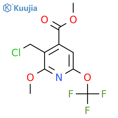 Methyl 3-(chloromethyl)-2-methoxy-6-(trifluoromethoxy)pyridine-4-carboxylate structure