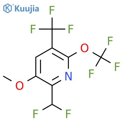 2-(Difluoromethyl)-3-methoxy-6-(trifluoromethoxy)-5-(trifluoromethyl)pyridine structure