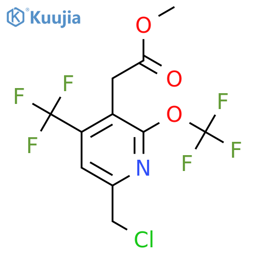 Methyl 6-(chloromethyl)-2-(trifluoromethoxy)-4-(trifluoromethyl)pyridine-3-acetate structure