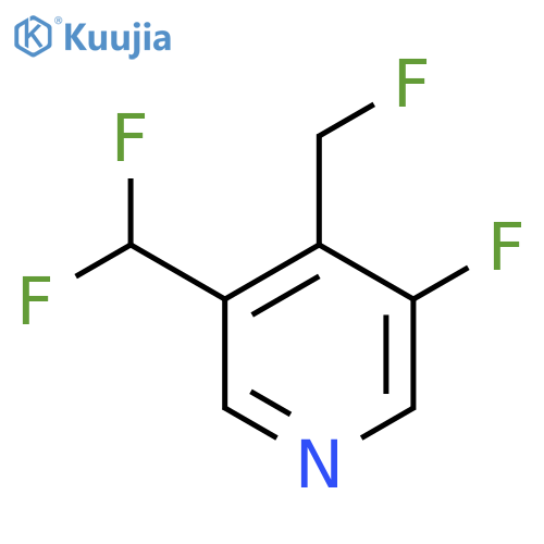 3-(Difluoromethyl)-5-fluoro-4-(fluoromethyl)pyridine structure