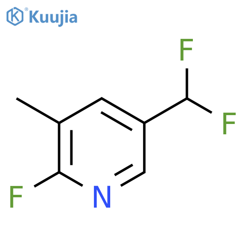 5-(Difluoromethyl)-2-fluoro-3-methylpyridine structure