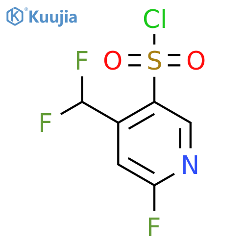 4-(Difluoromethyl)-2-fluoropyridine-5-sulfonyl chloride structure