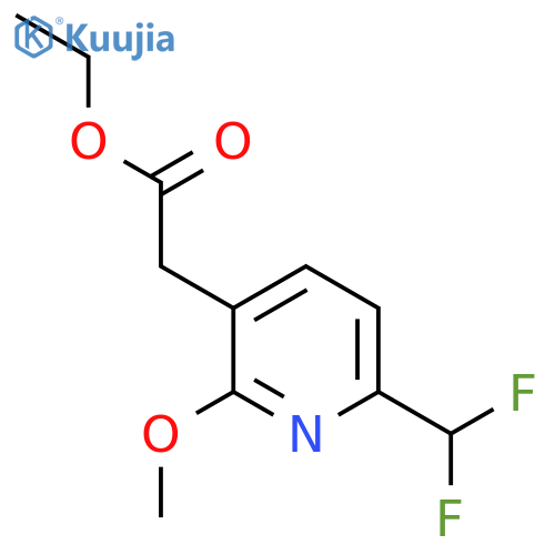 Ethyl 6-(difluoromethyl)-2-methoxypyridine-3-acetate structure