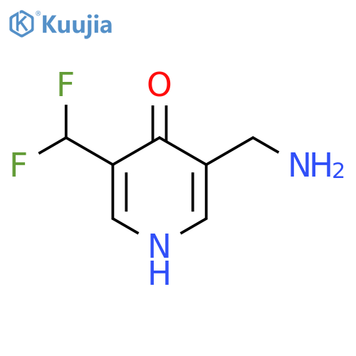 3-(Aminomethyl)-5-(difluoromethyl)-4-hydroxypyridine structure