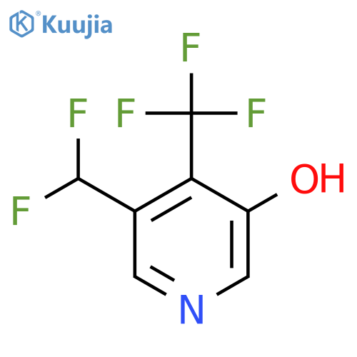 3-(Difluoromethyl)-5-hydroxy-4-(trifluoromethyl)pyridine structure
