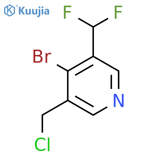 4-Bromo-3-(chloromethyl)-5-(difluoromethyl)pyridine structure