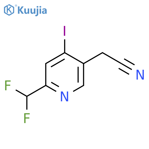 2-(Difluoromethyl)-4-iodopyridine-5-acetonitrile structure