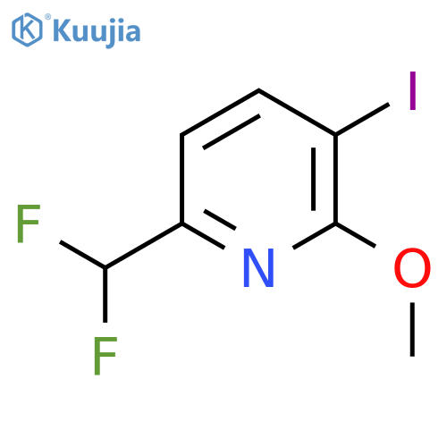 6-(Difluoromethyl)-3-iodo-2-methoxypyridine structure