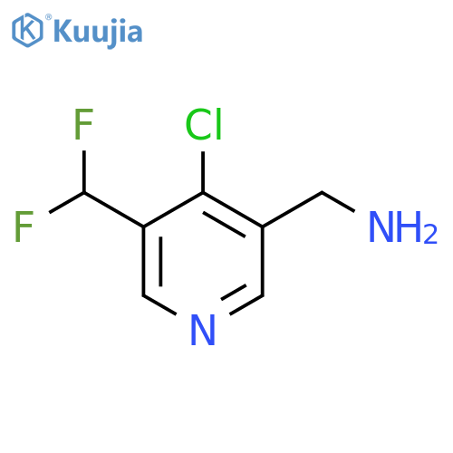 3-(Aminomethyl)-4-chloro-5-(difluoromethyl)pyridine structure