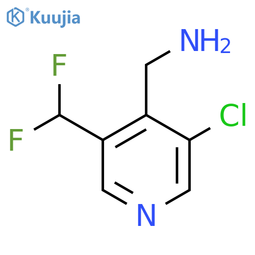 4-(Aminomethyl)-3-chloro-5-(difluoromethyl)pyridine structure