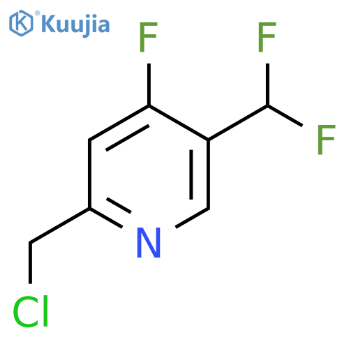 2-(Chloromethyl)-5-(difluoromethyl)-4-fluoropyridine structure
