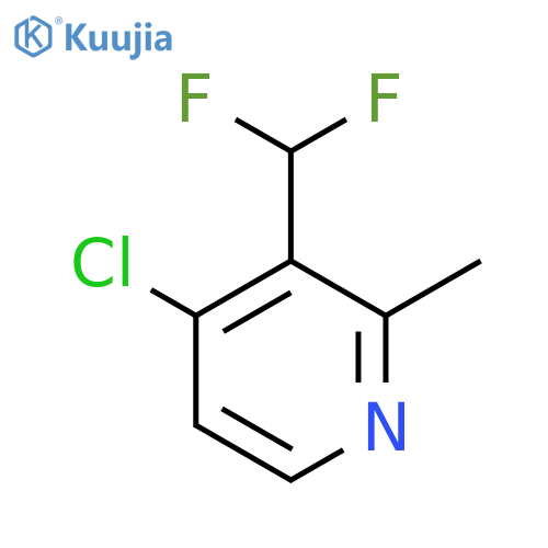 4-Chloro-3-(difluoromethyl)-2-methylpyridine structure