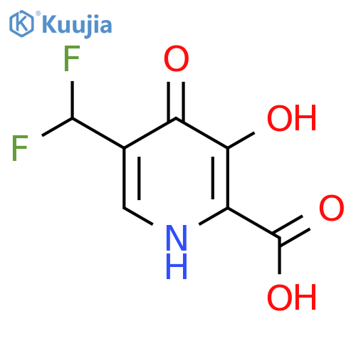 5-(Difluoromethyl)-3,4-dihydroxypyridine-2-carboxylic acid structure