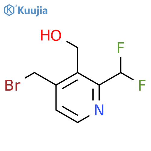 4-(Bromomethyl)-2-(difluoromethyl)pyridine-3-methanol structure