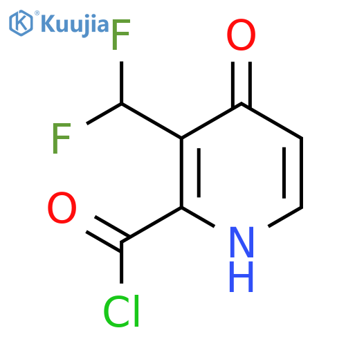 3-(Difluoromethyl)-4-hydroxypyridine-2-carbonyl chloride structure