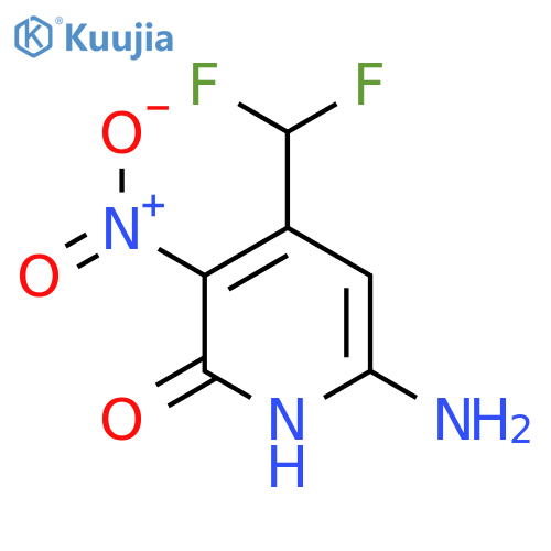 6-Amino-4-(difluoromethyl)-2-hydroxy-3-nitropyridine structure