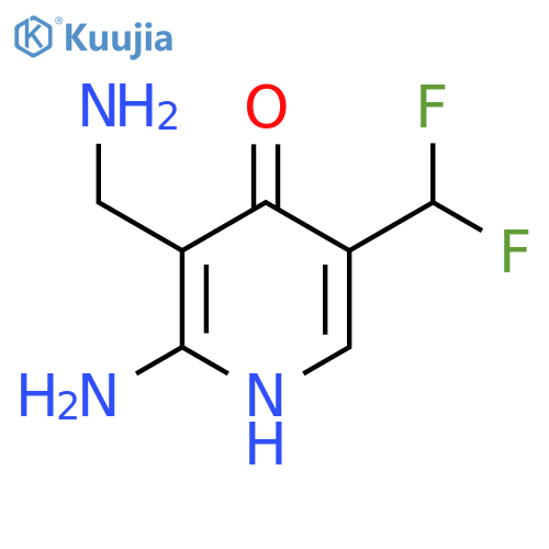 2-Amino-3-(aminomethyl)-5-(difluoromethyl)-4-hydroxypyridine structure